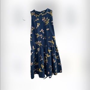 Kimchi Blue Navy Mock Neck Floral Print Romper, Size M